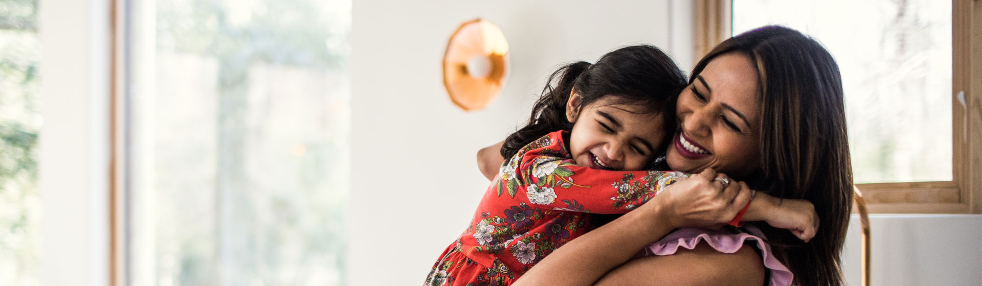 Mother and Daughter Hugging