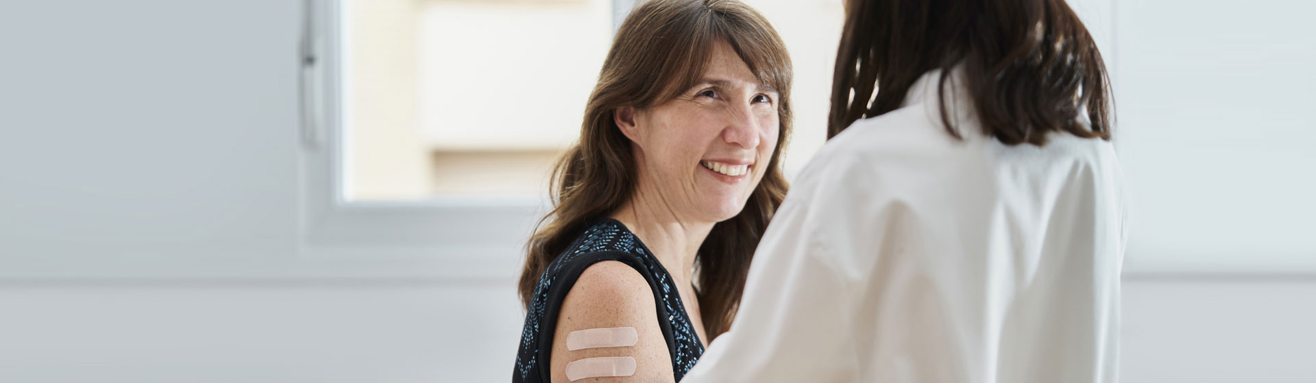 Female patient receiving care